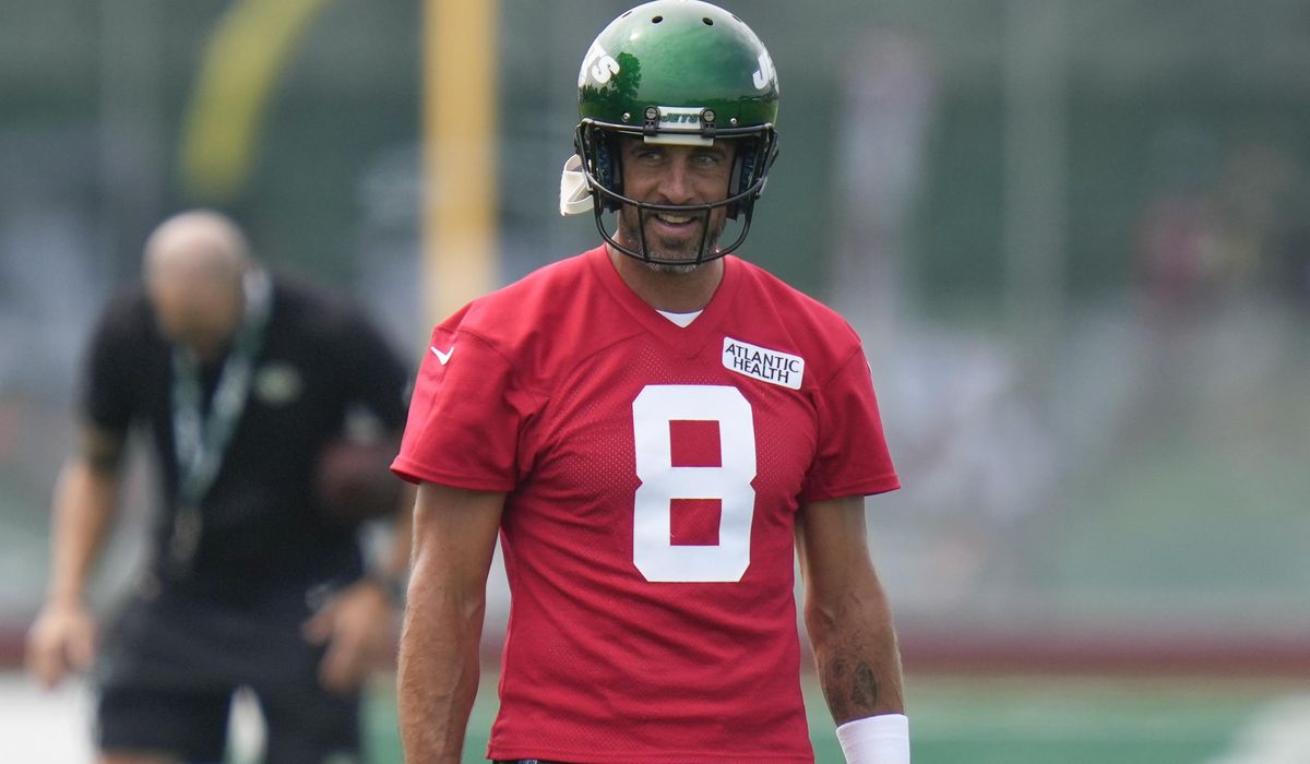 Aaron Rodgers is finding patience in the process as he kicks off camp with the New York Jets