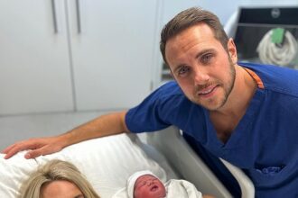 Danielle Armstrong reveals her baby daughter’s name as she shares a sweet clip documenting her birth