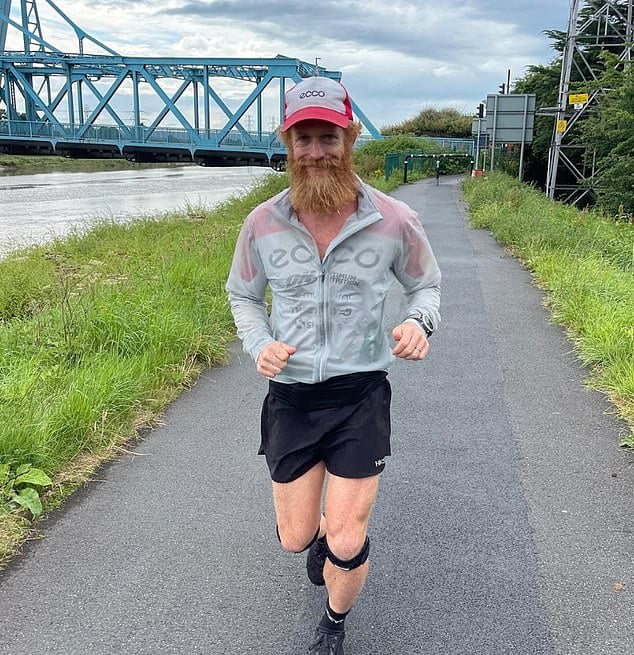 He just felt like running! ‘Forrest Gump’ adventurer turns up to the pool the day AFTER he breaks ultra-triathlon record, saying ‘You didn’t think I was going to stop, did you?’